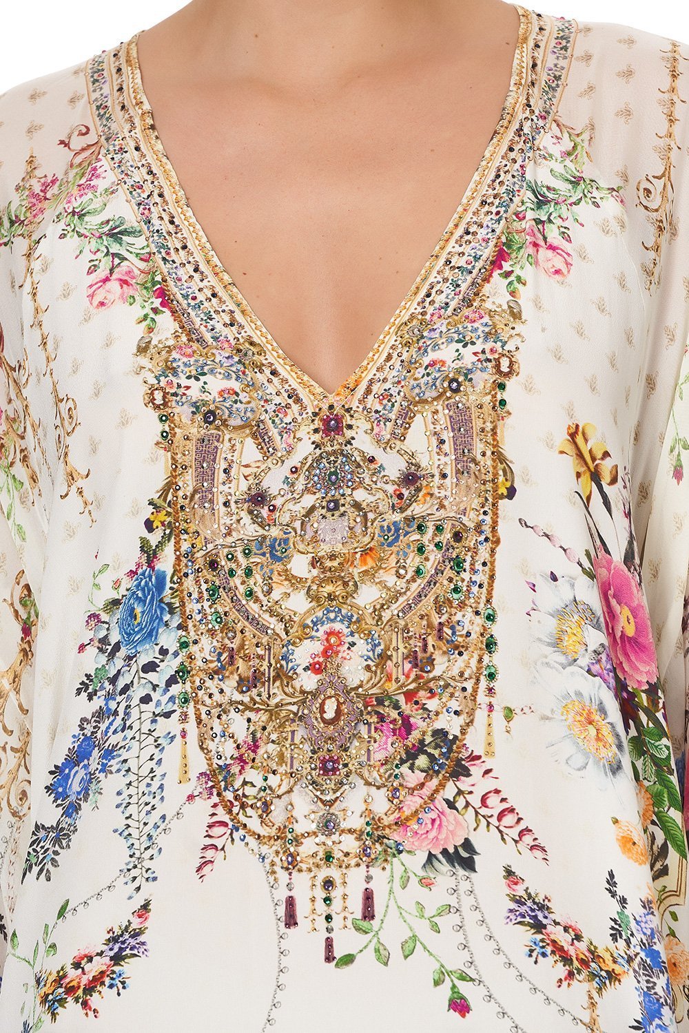 LONG RAGLAN SLEEVE FLARED KAFTAN BY THE MEADOW