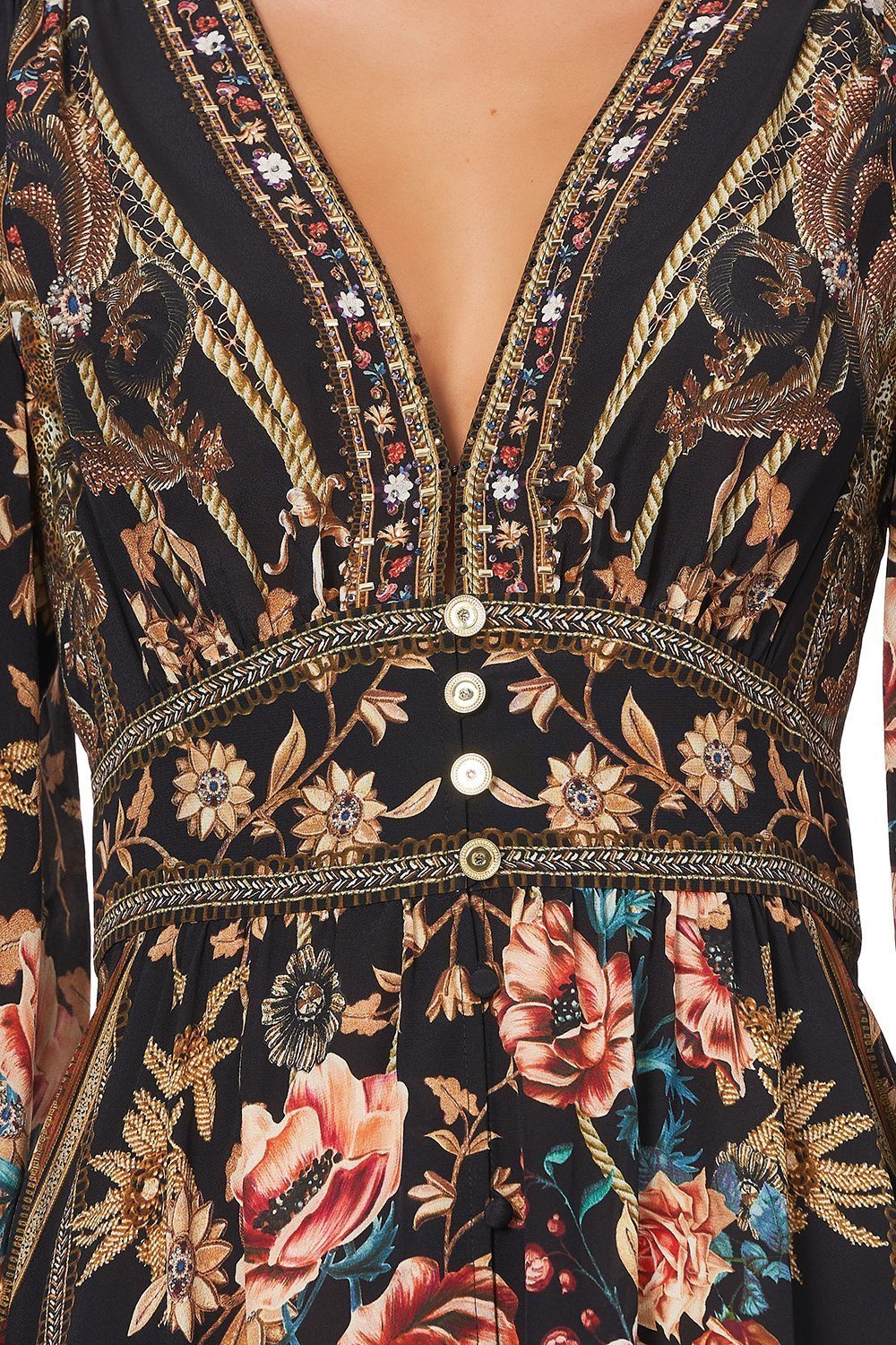 CURVED WAISTBAND SHORT DRESS BELLE OF THE BAROQUE