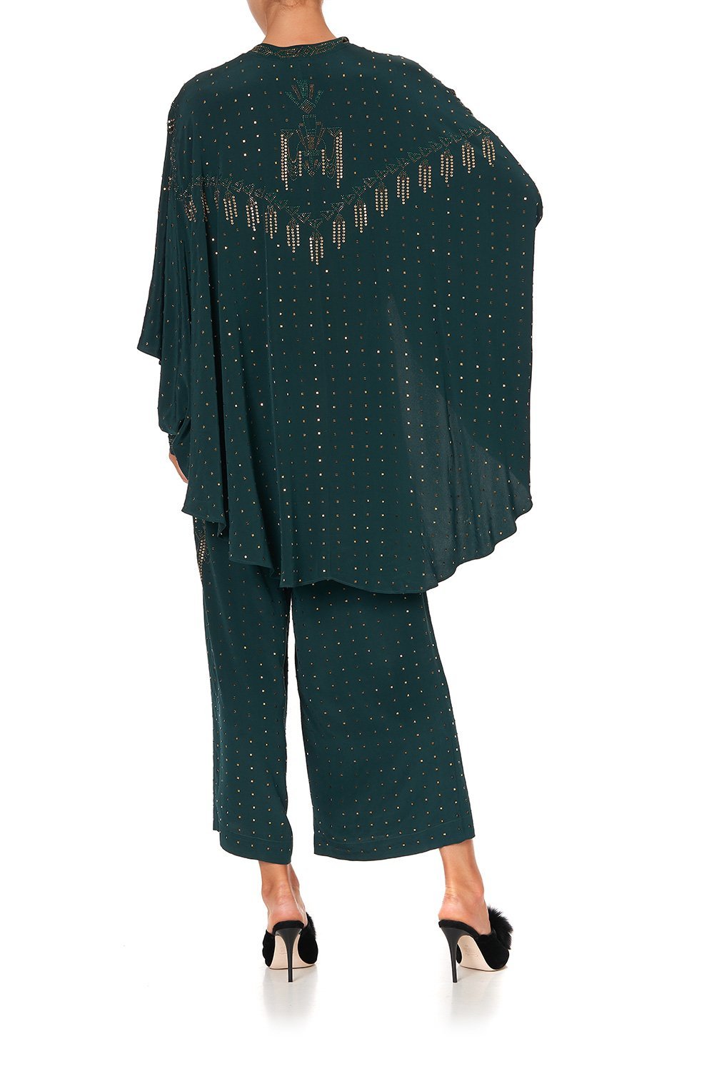 DRAPED BUTTON FRONT BLOUSE FITZGERALDS FLAPPER