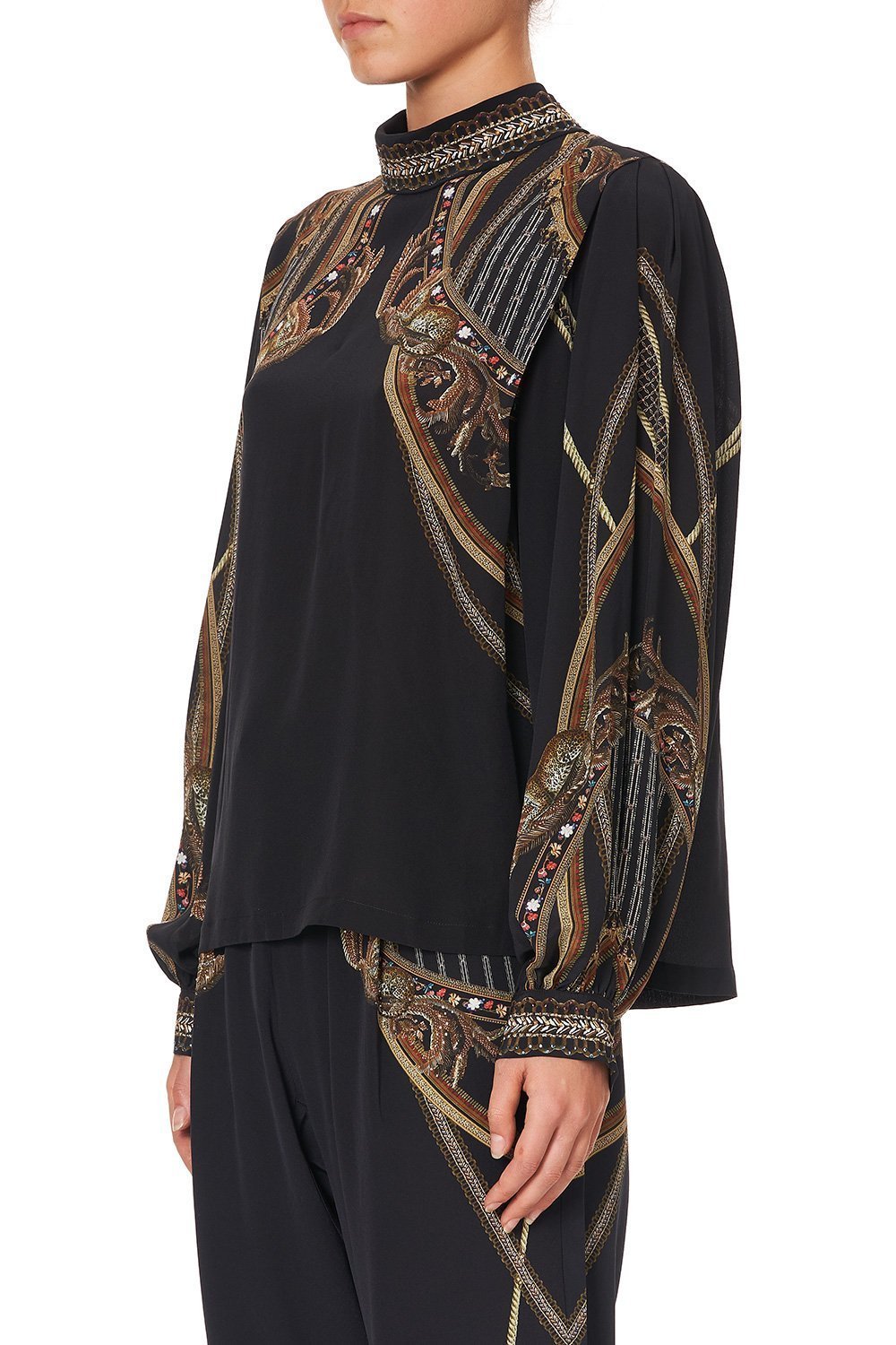 TUCKED SHOULDER TOP BELLE OF THE BAROQUE