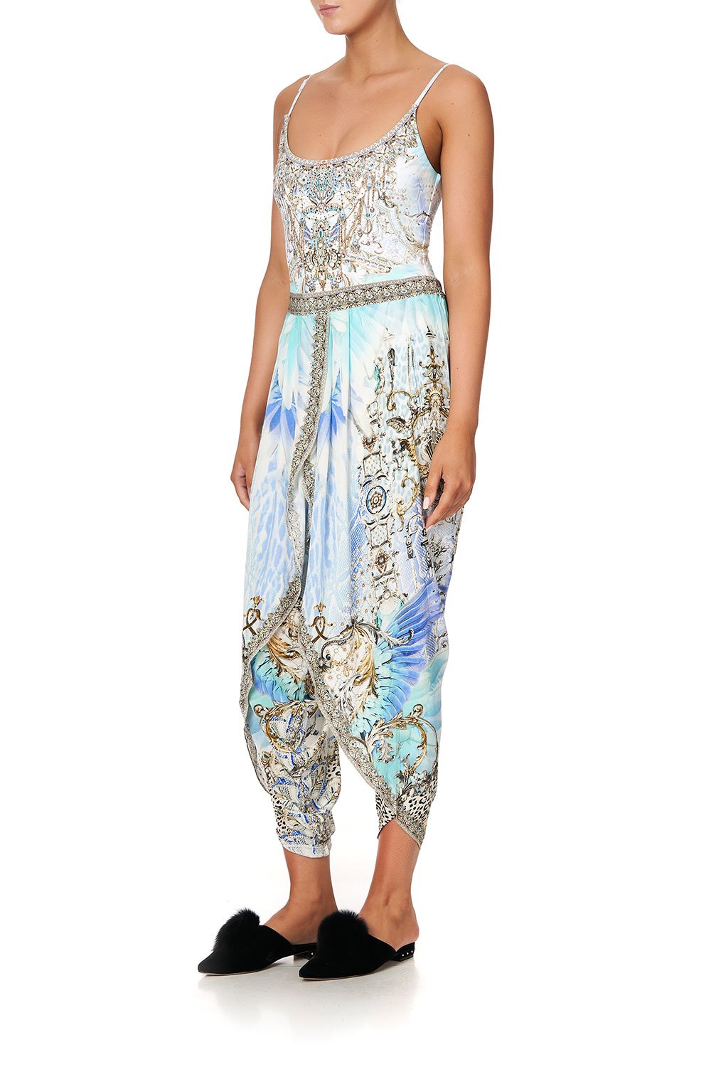 GATHERED WRAP FRONT TROUSER GATSBYS GIRL