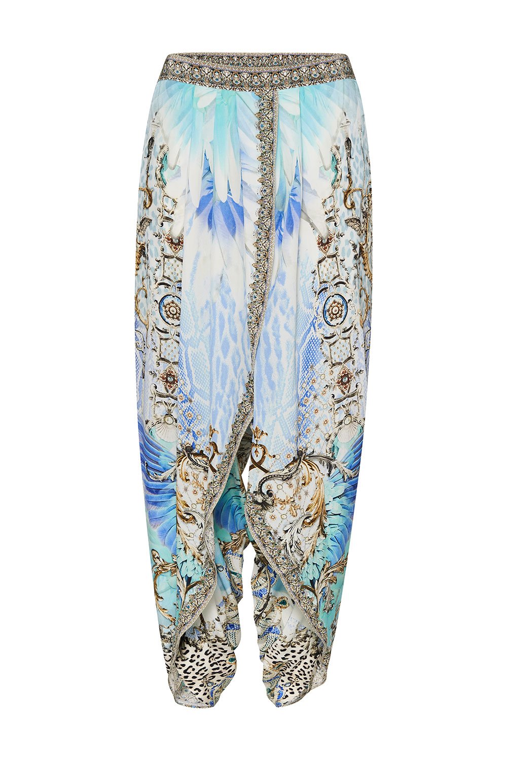 GATHERED WRAP FRONT TROUSER GATSBYS GIRL