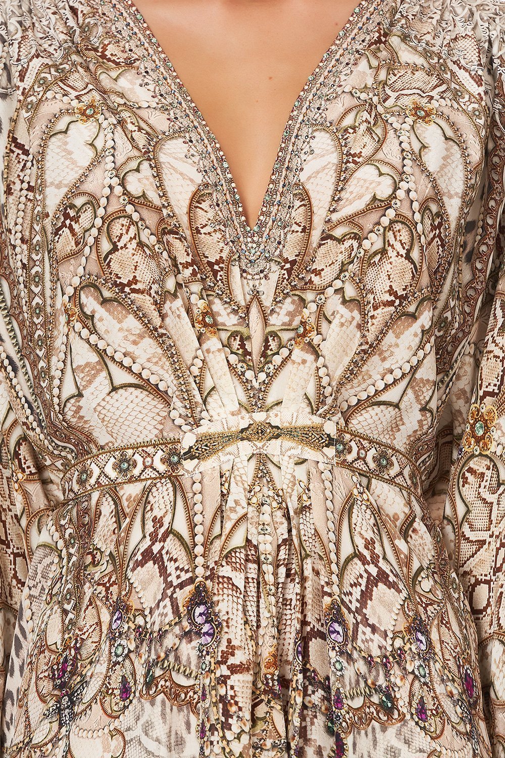 MIDI KAFTAN WITH WAIST DETAIL ALL IS NOUVEAU