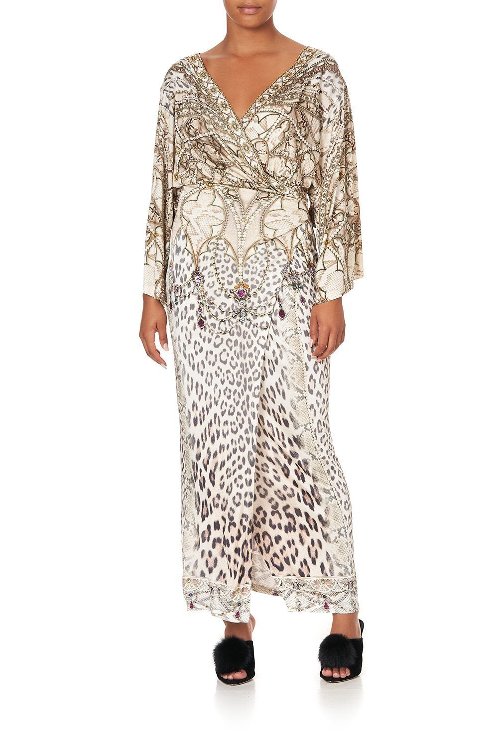 DRAPED WRAP DRESS ALL IS NOUVEAU