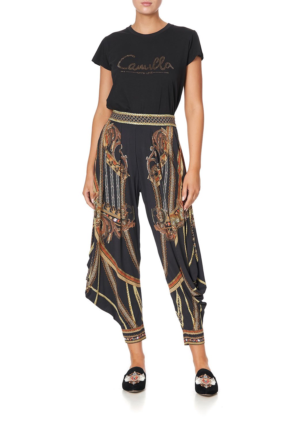 JERSEY DRAPE PANT WITH POCKET BELLE OF THE BAROQUE