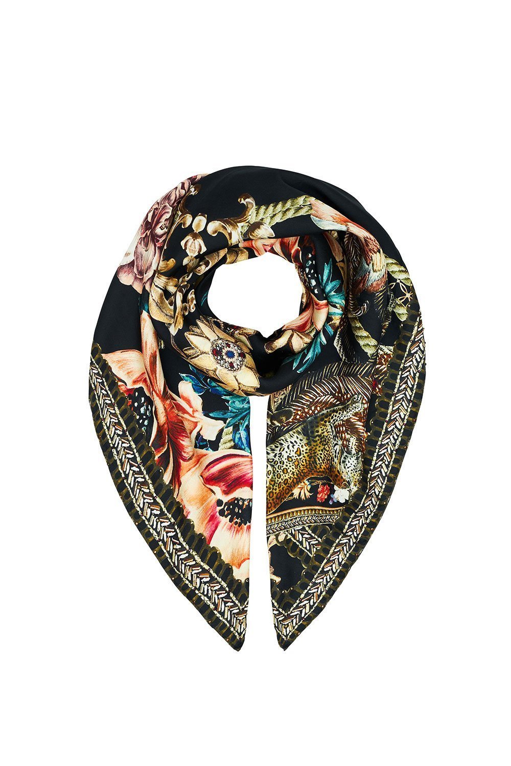 LARGE SQUARE SCARF BELLE OF THE BAROQUE