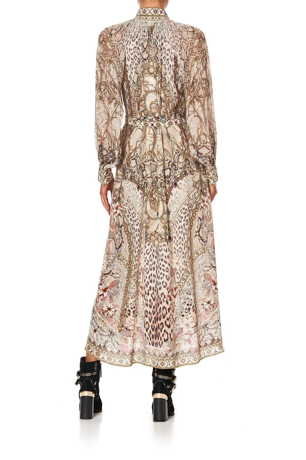 RAGLAN SLEEVE MIDI SHIRT DRESS ALL IS NOUVEAU