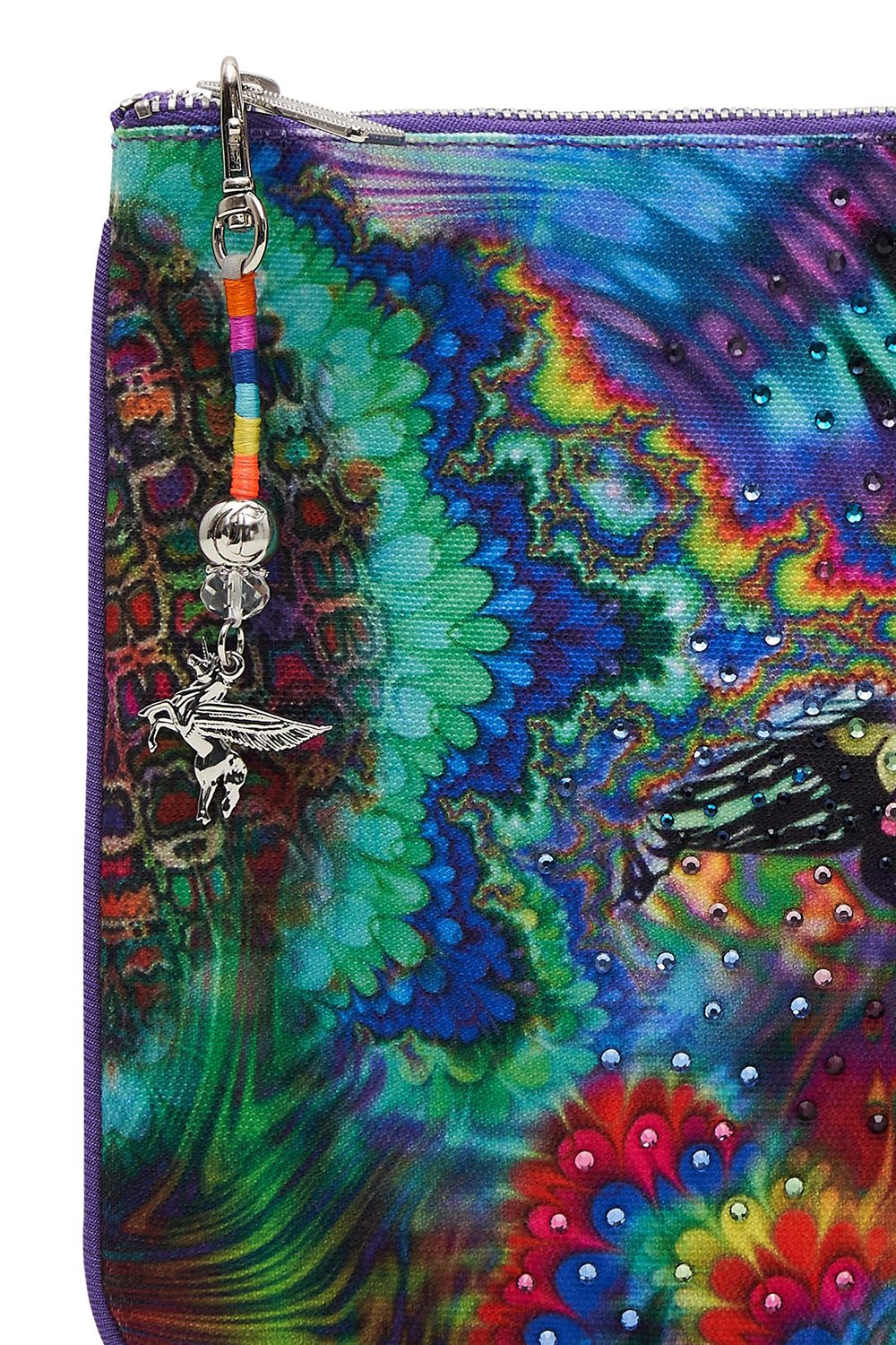 SMALL CANVAS CLUTCH HYPED UP HIPPIE