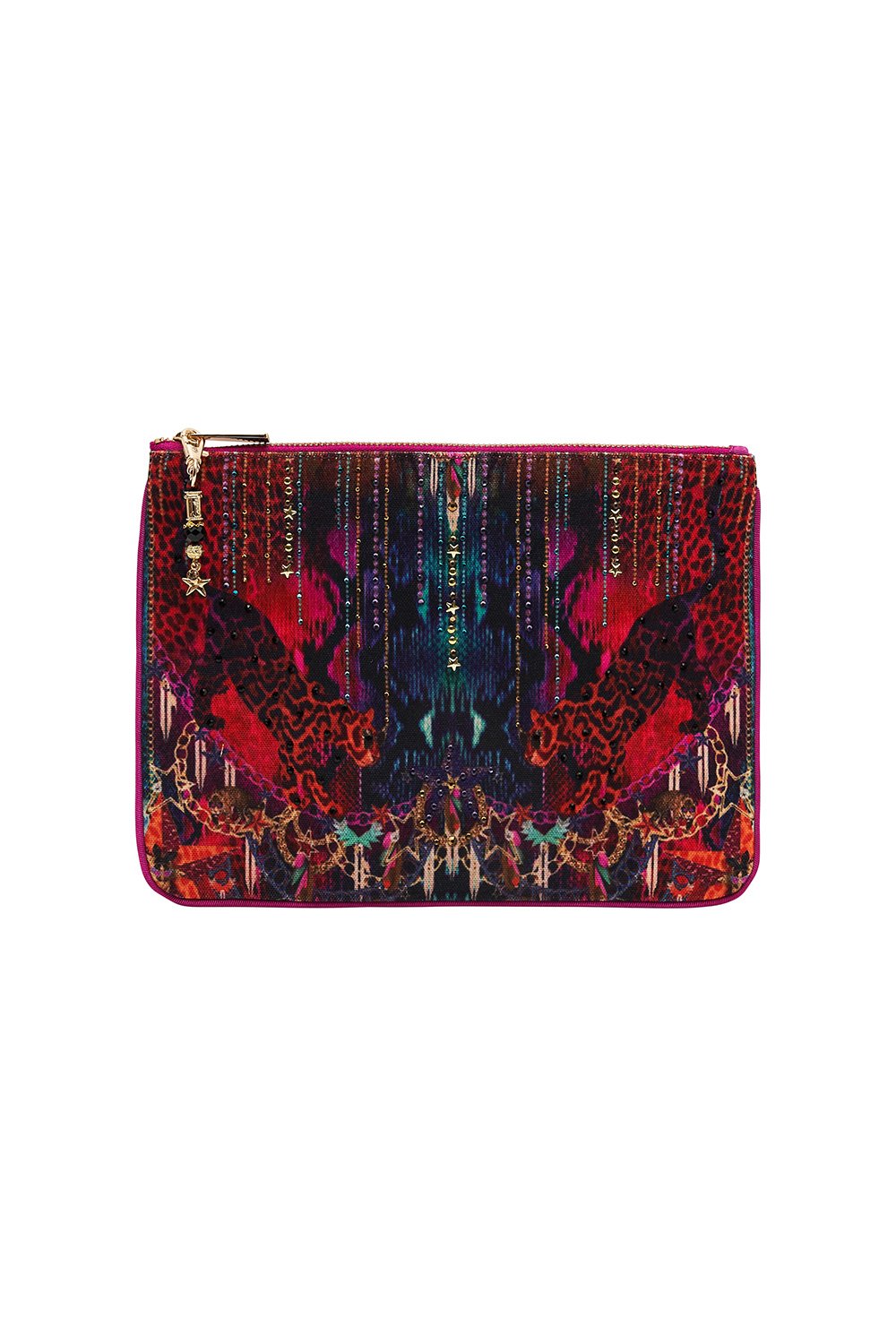 SMALL CANVAS CLUTCH ROCKET WOMAN