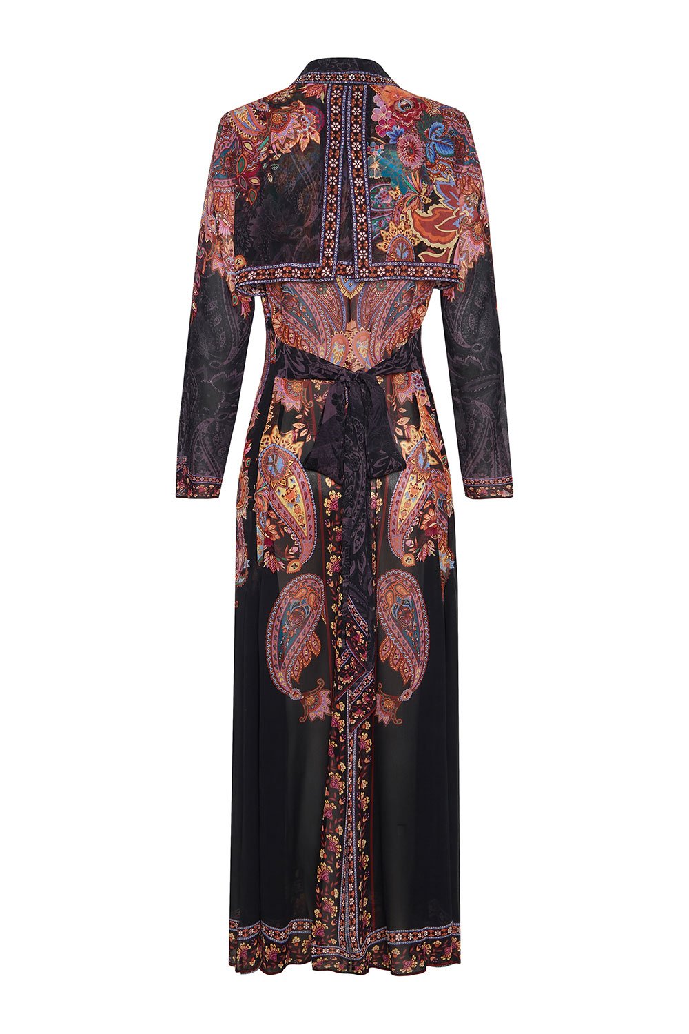 PRINTED TRENCH SWINGING SIXTIES