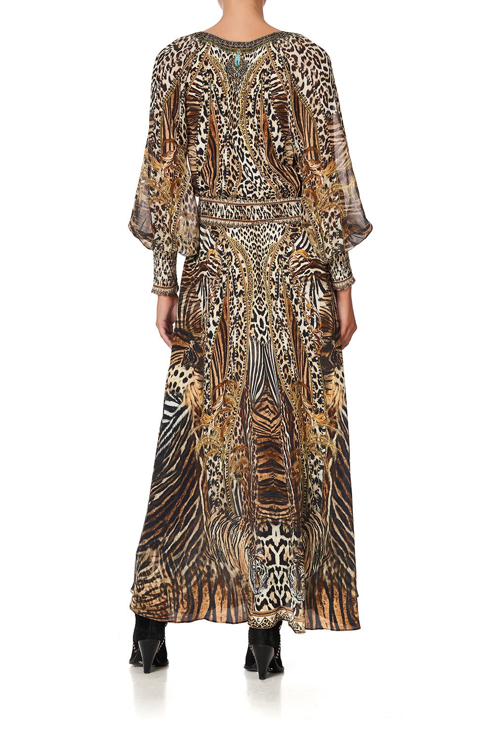 DRESS WITH SHIRRED WAIST AND CUFF BERKELEY ST AFTER DARK