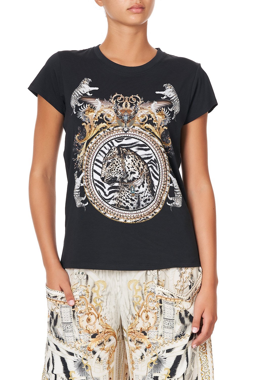 SLIM FIT ROUND NECK T-SHIRT GATES OF GLORY