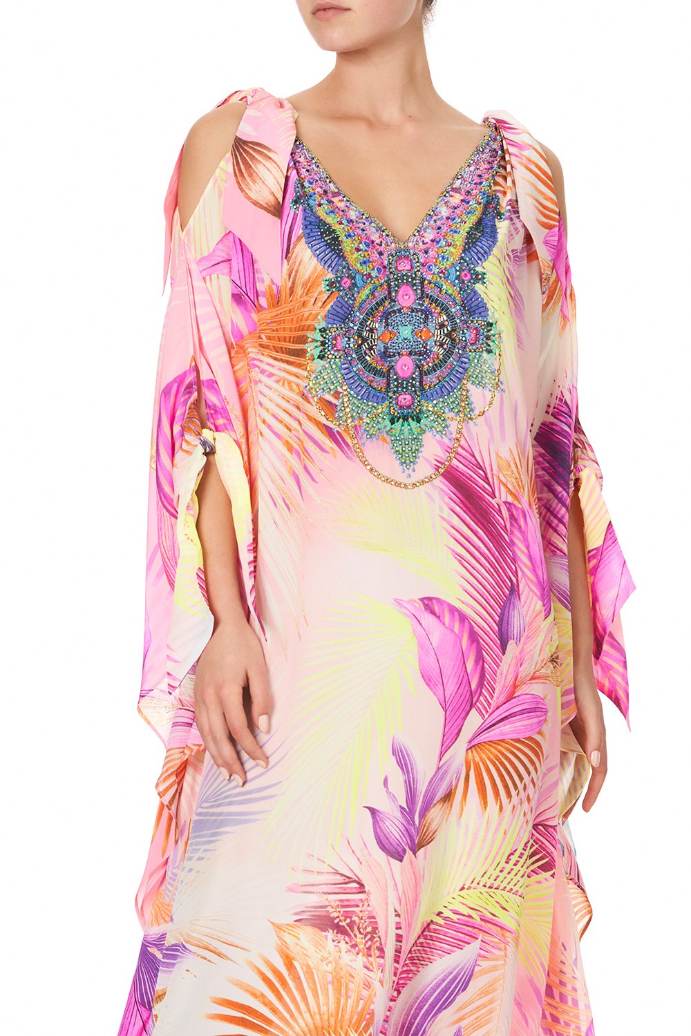 SCARF TIE KAFTAN SOUTH BEACH SUNRISE