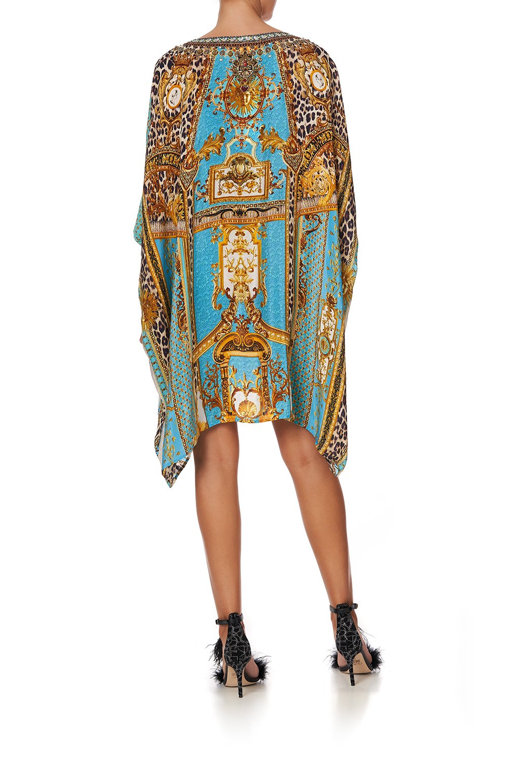 SHORT KAFTAN WITH CUFF DRIPPING IN DECADENCE