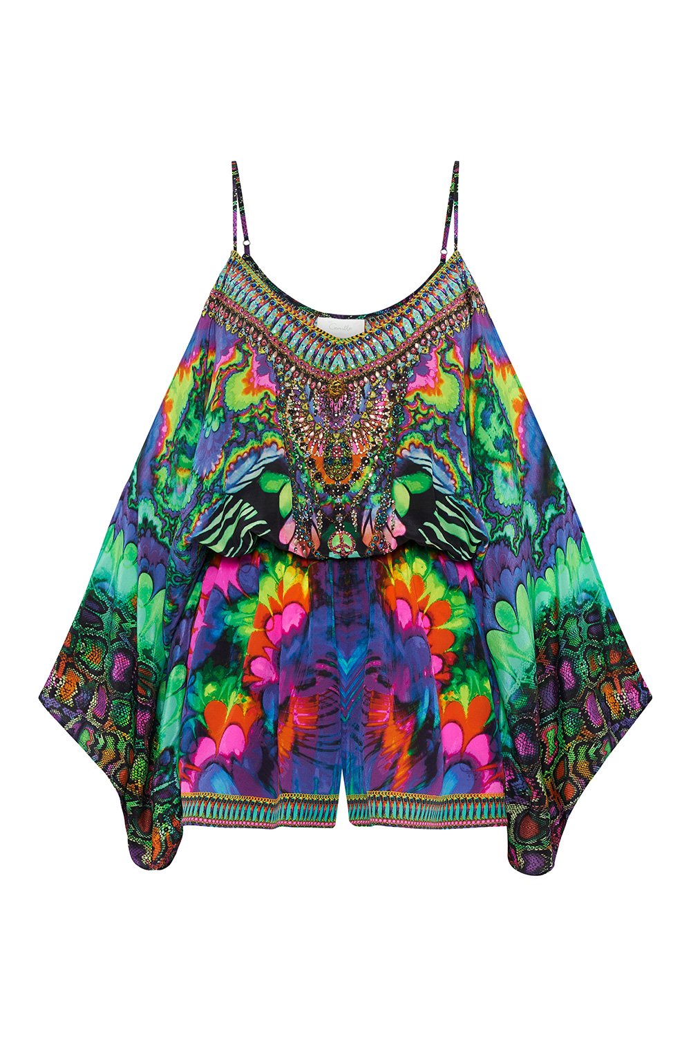 DROP SHOULDER PLAYSUIT HYPED UP HIPPIE