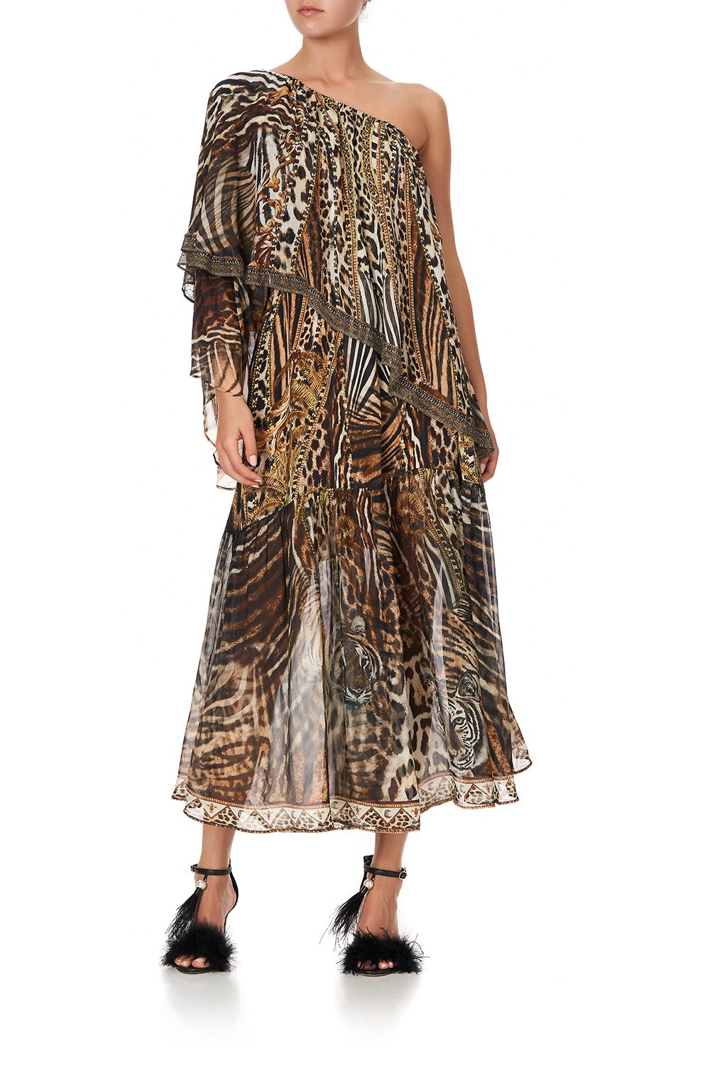 ONE SHOULDER TIERED DRESS BERKELEY ST AFTER DARK