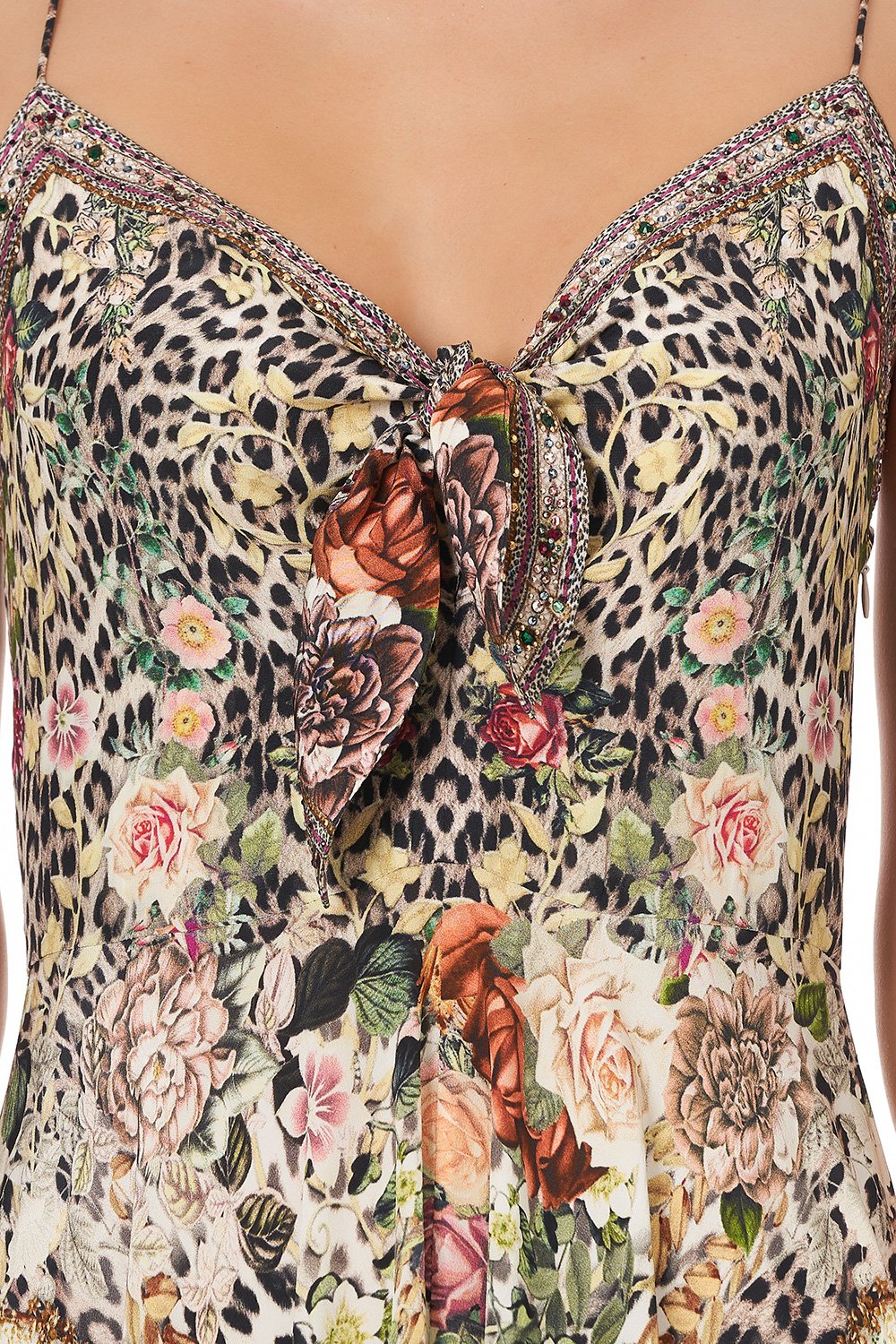 LONG DRESS WITH TIE FRONT ANARCHY AT ANNABELS