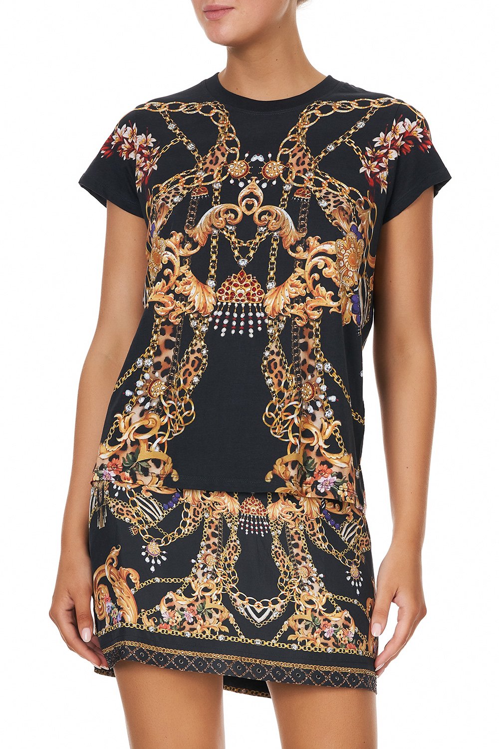 SLIM FIT ROUND NECK T-SHIRT A NIGHT IN THE 90S