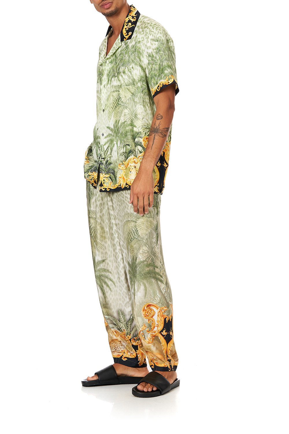 SHORT SLEEVE CAMP COLLARED SHIRT PALAZZO OF PALMS