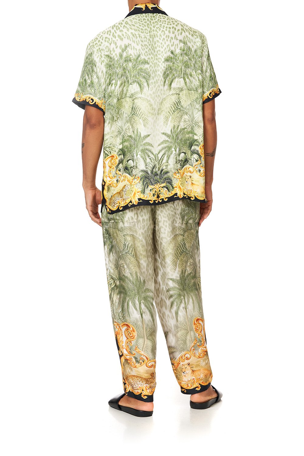 SHORT SLEEVE CAMP COLLARED SHIRT PALAZZO OF PALMS