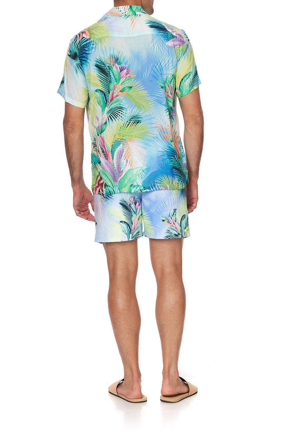 SHORT SLEEVE CAMP COLLARED SHIRT WHATS YOUR VICE