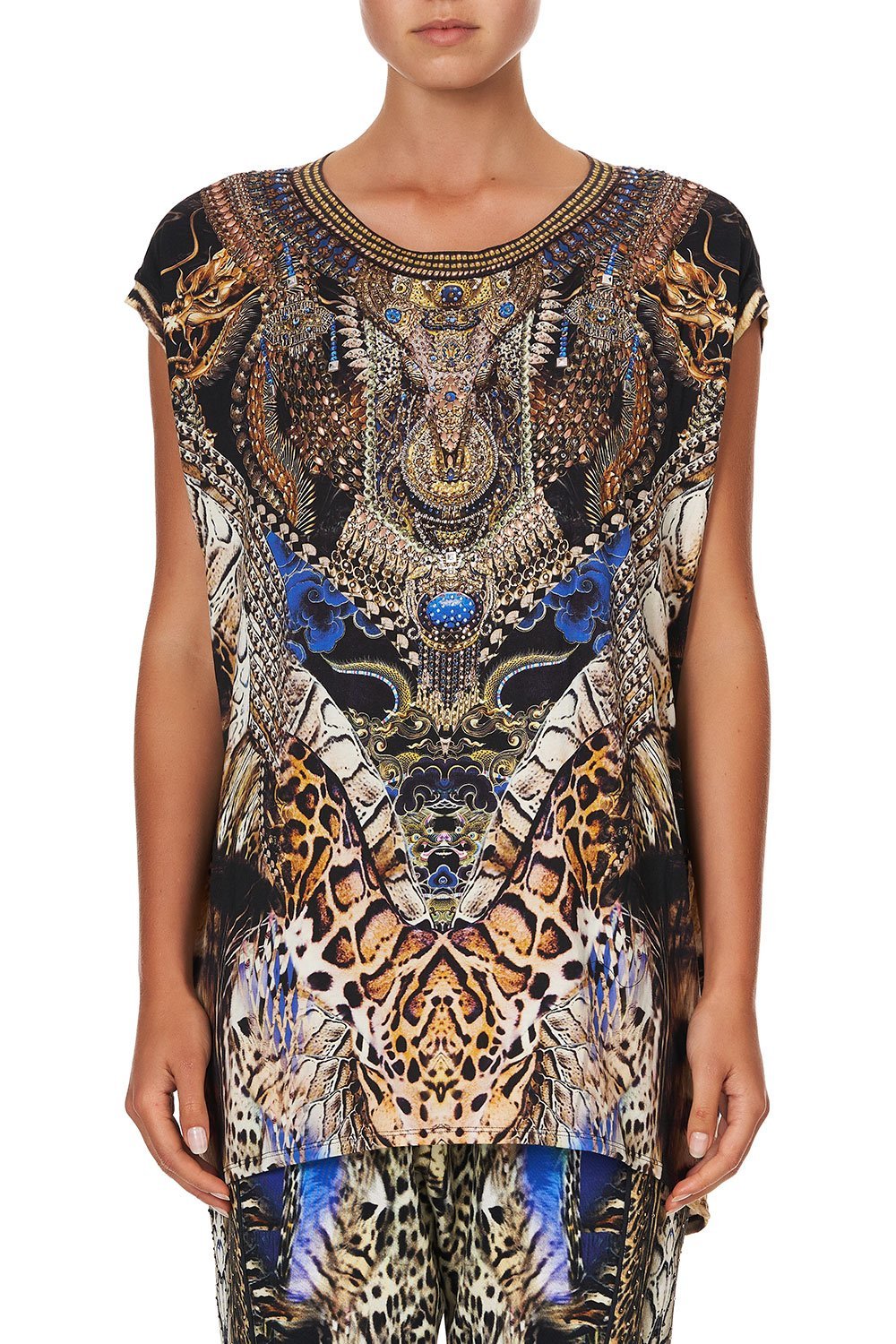 EXTENDED SLEEVE TEE DRAGON LADY