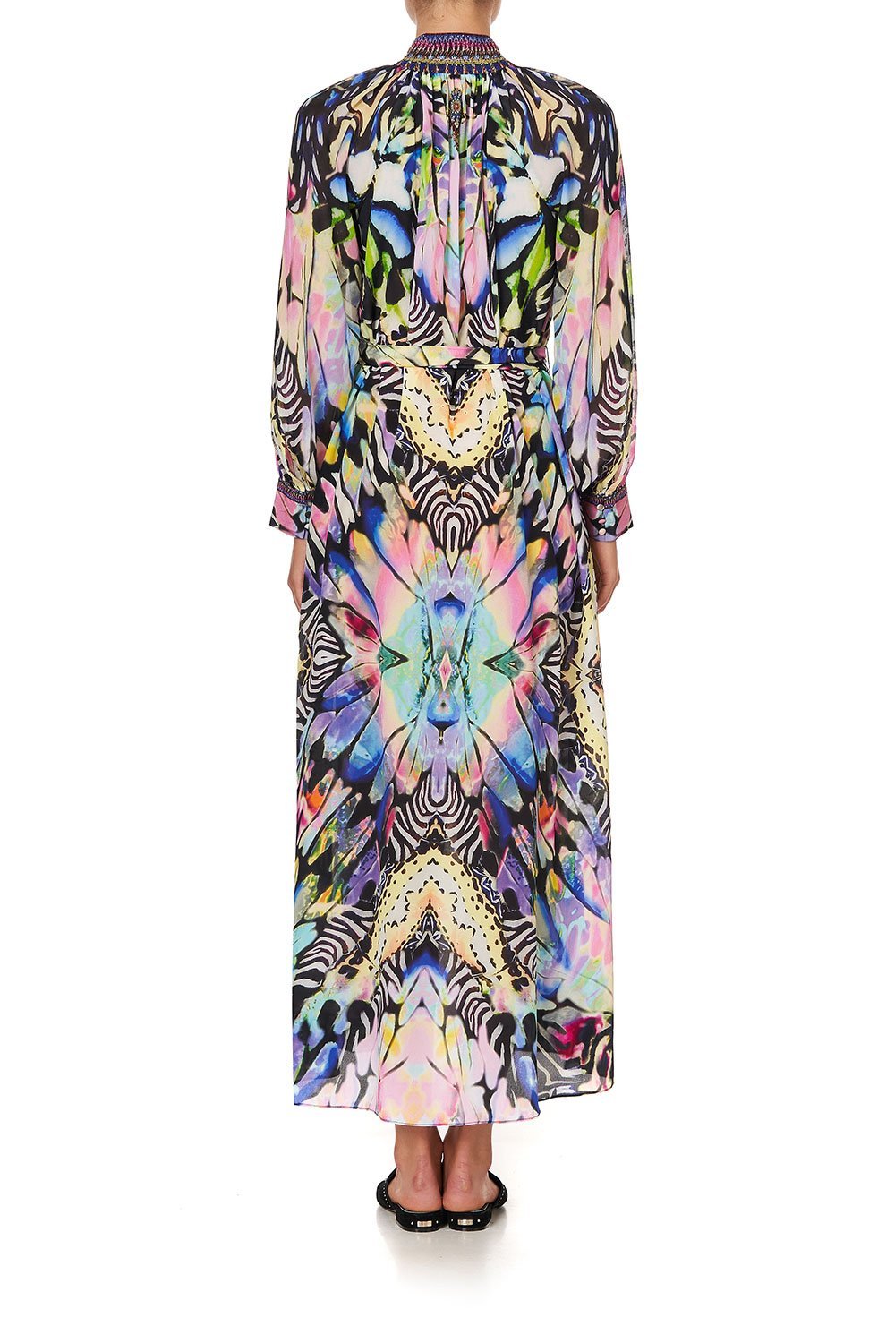 RAGLAN SLEEVE MIDI SHIRT DRESS TRANCE TEMPTATION