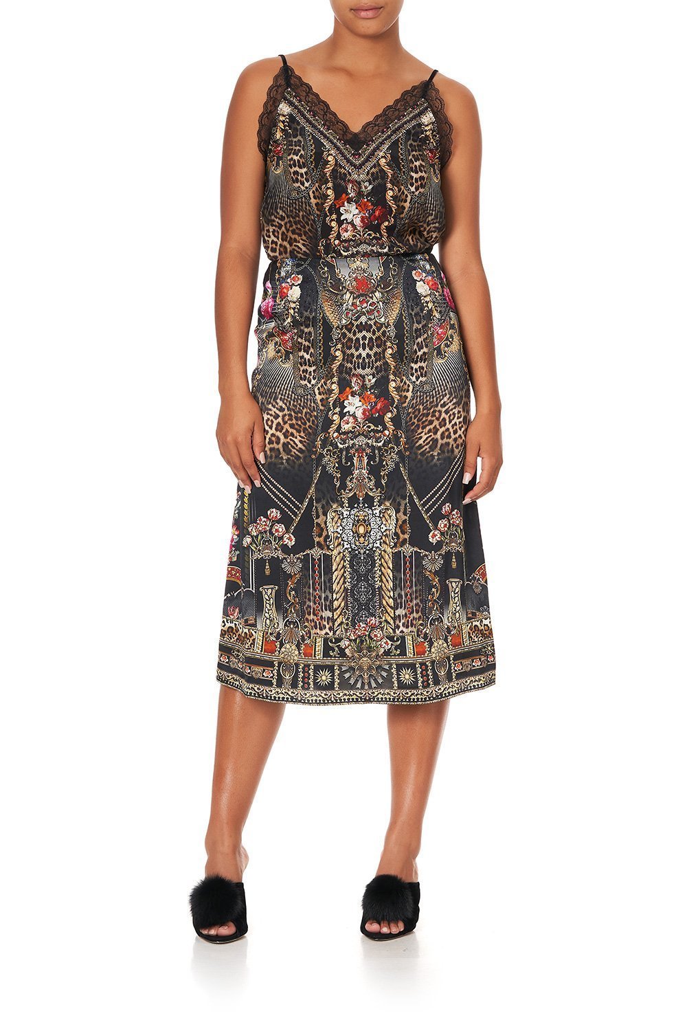 SLIP MIDI SKIRT GOTHIC GODDESS