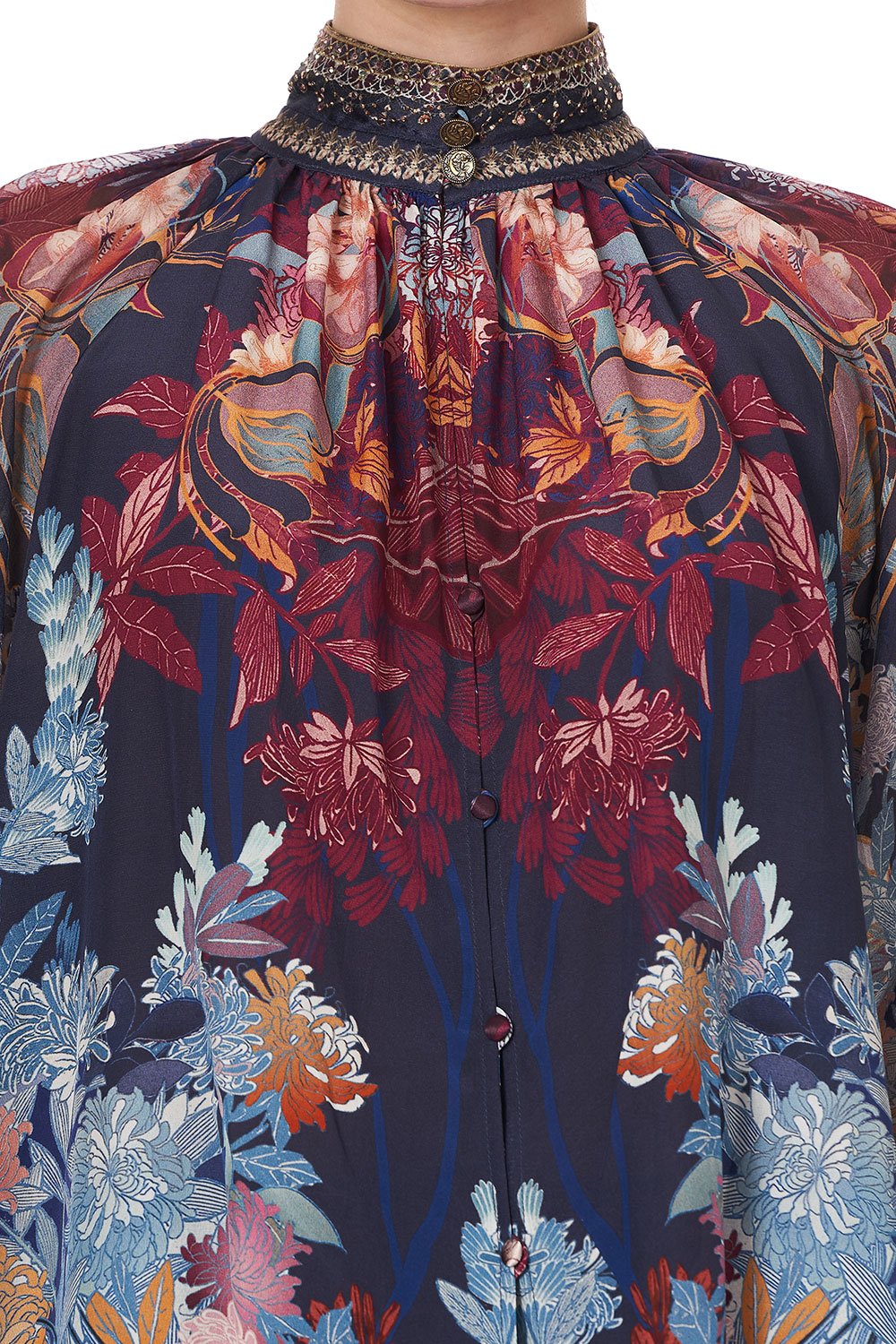 RAGLAN BUTTON UP SHIRT NOUVEEU NIGHTS