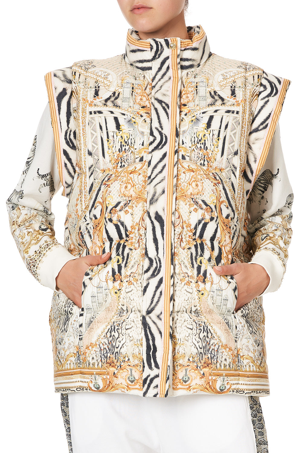 OVERSIZED PUFFER GILET GATES OF GLORY