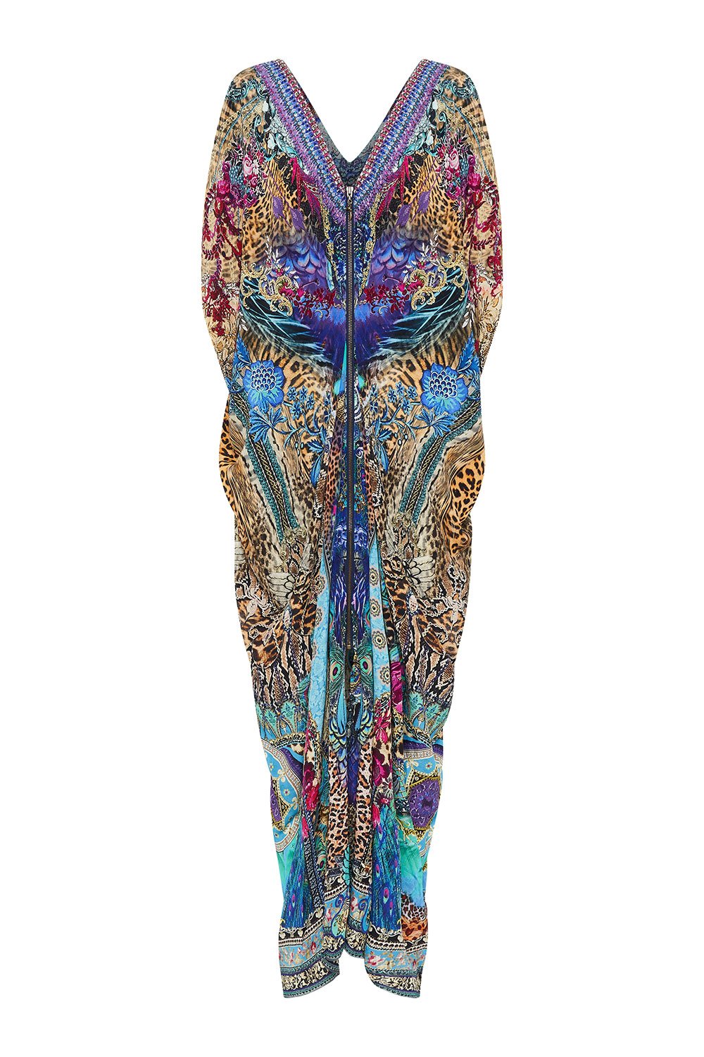 LONG DRAPE DRESS WITH ZIP FRONT BASILICA BEEUTY