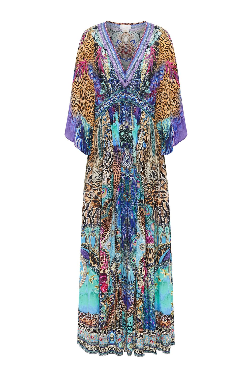 LONG DRESS WITH SMOCKED WAIST BASILICA BEEUTY