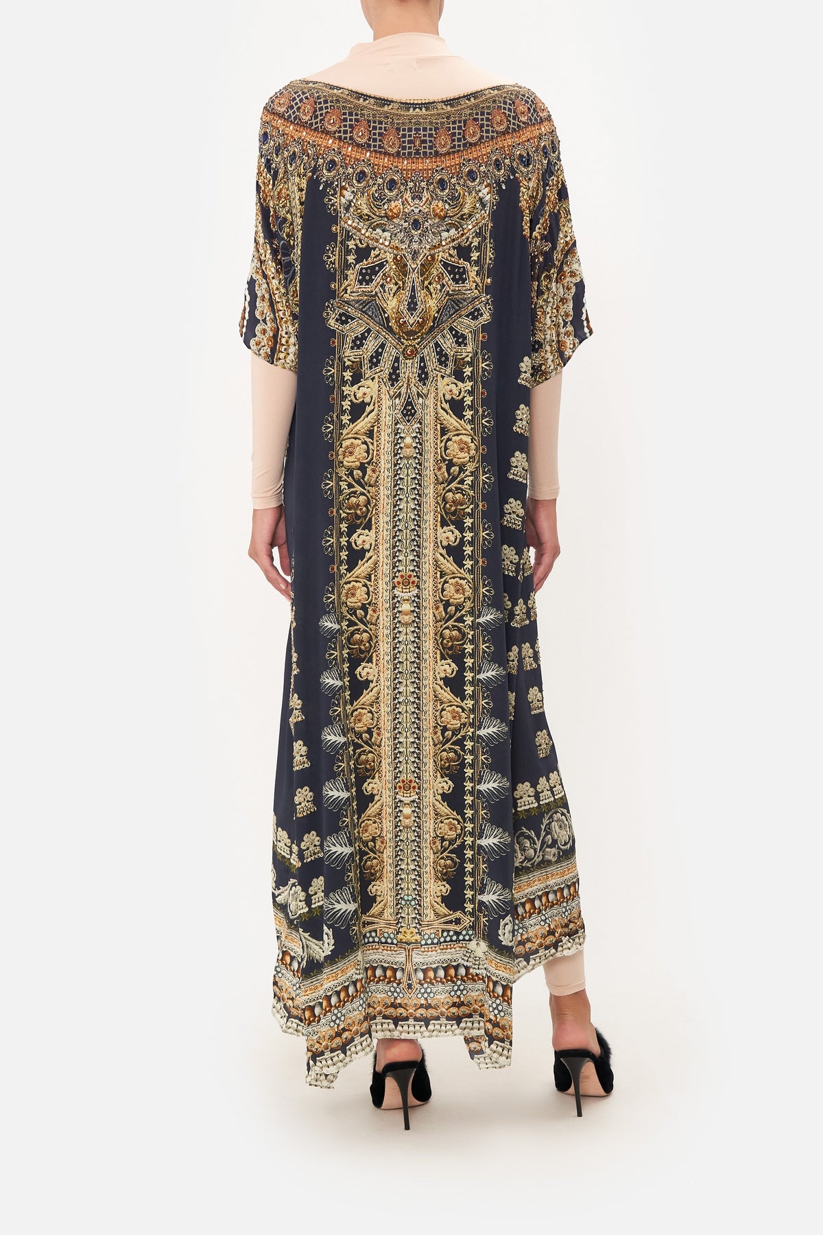 LUXE ROUND NECK KAFTAN ITS ALL OVER TORERO