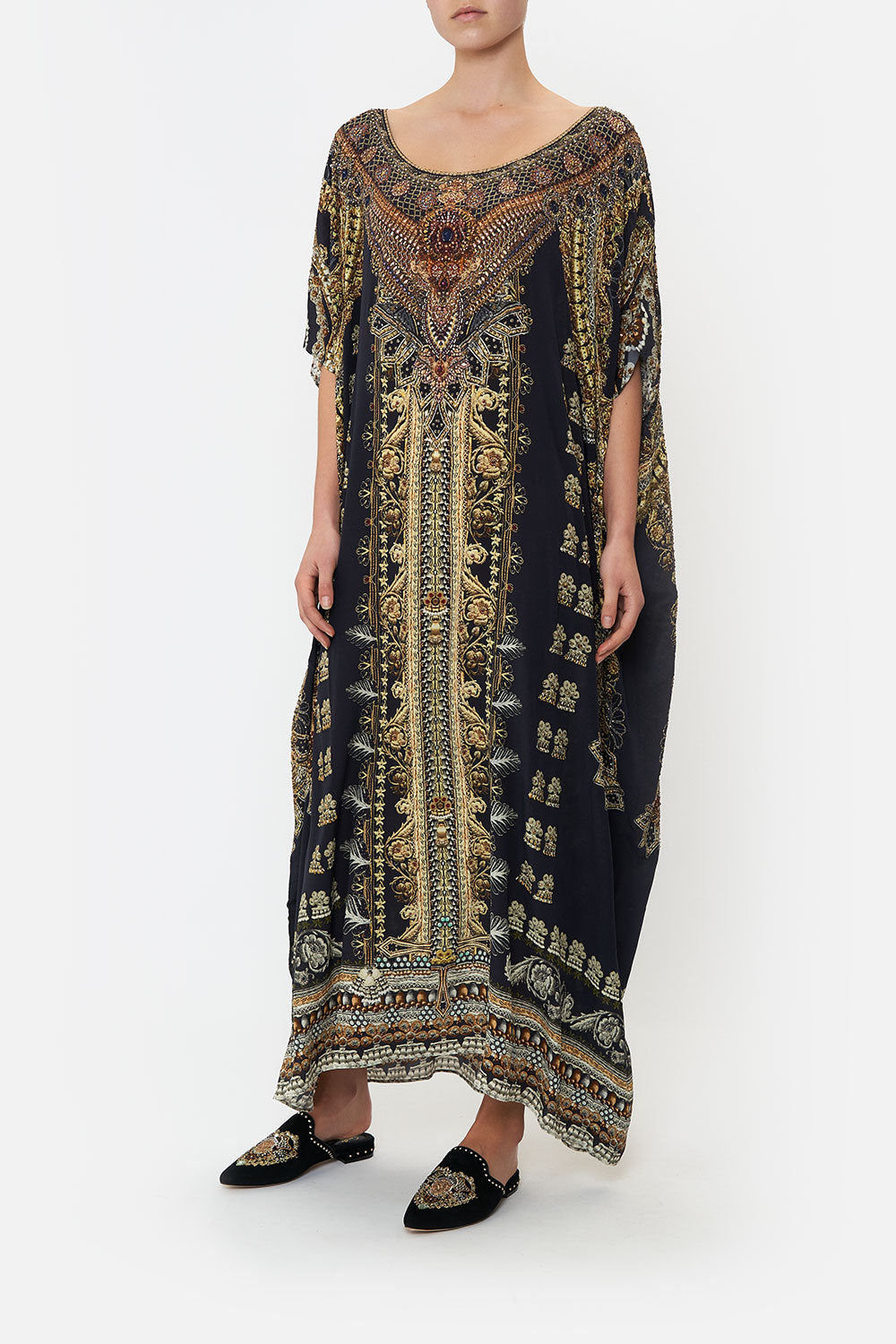 LUXE ROUND NECK KAFTAN ITS ALL OVER TORERO