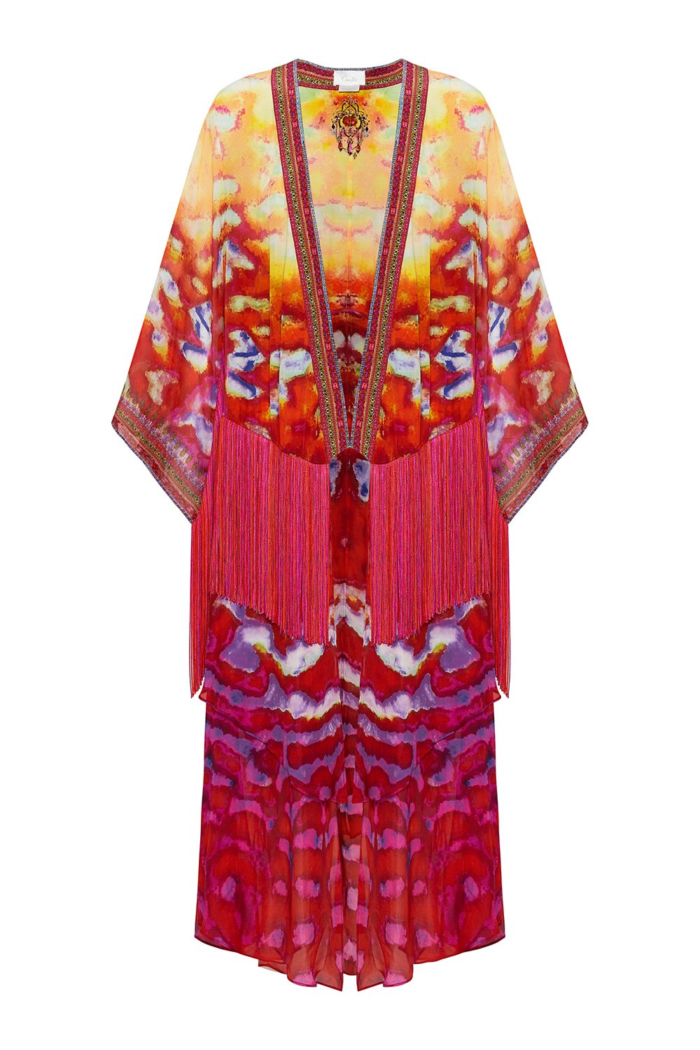 ROBE WITH DOUBLE LAYERED HEM BANSHEE BECKONS