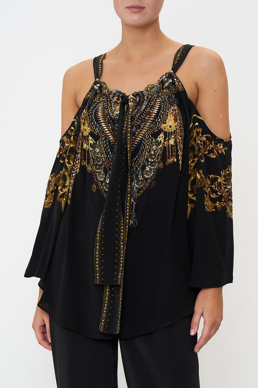 DROP SHOULDER FLARED TOP SHADOWS OF ARMADA