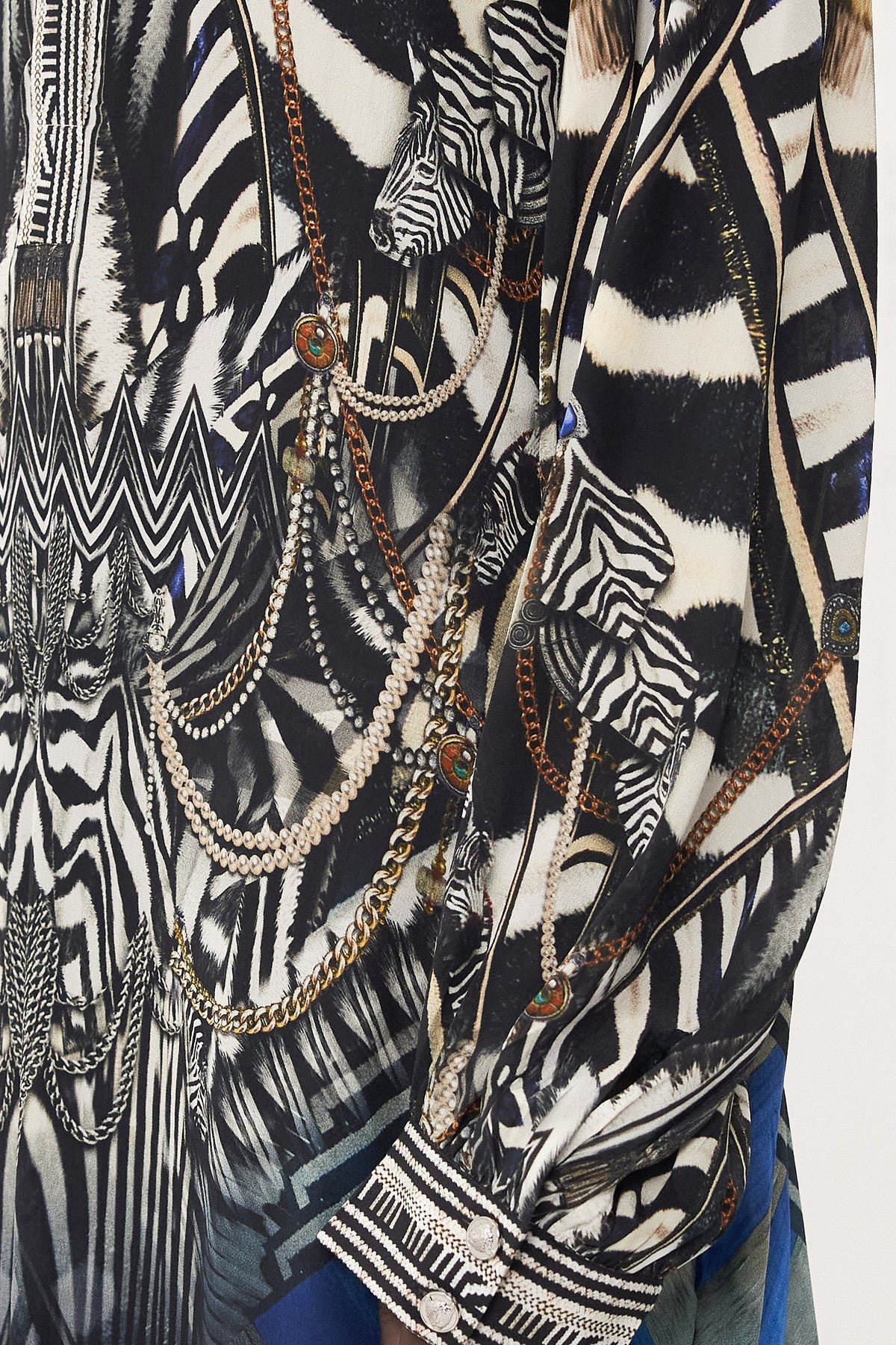 BLOUSON SLEEVE PLACKET DRESS KNIGHT OF THE WILD