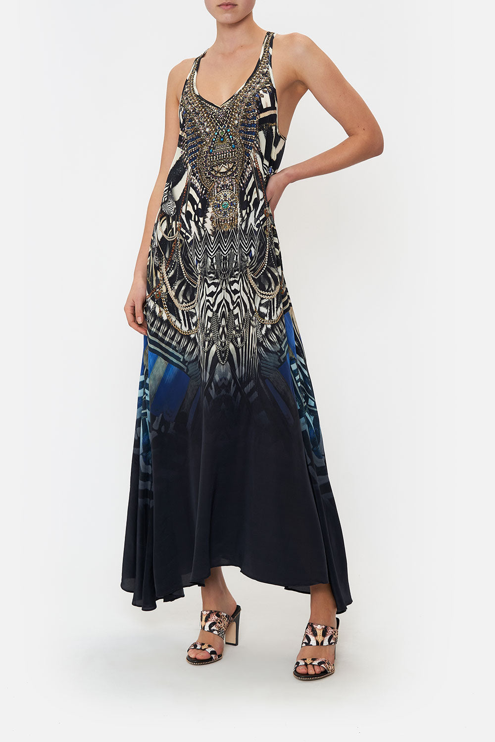 V NECK RACERBACK DRESS KNIGHT OF THE WILD