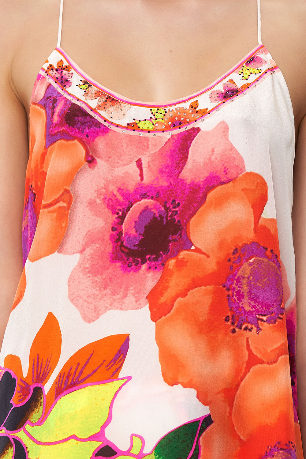 T BACK SHOESTRING TOP PRETTY AS A POPPY