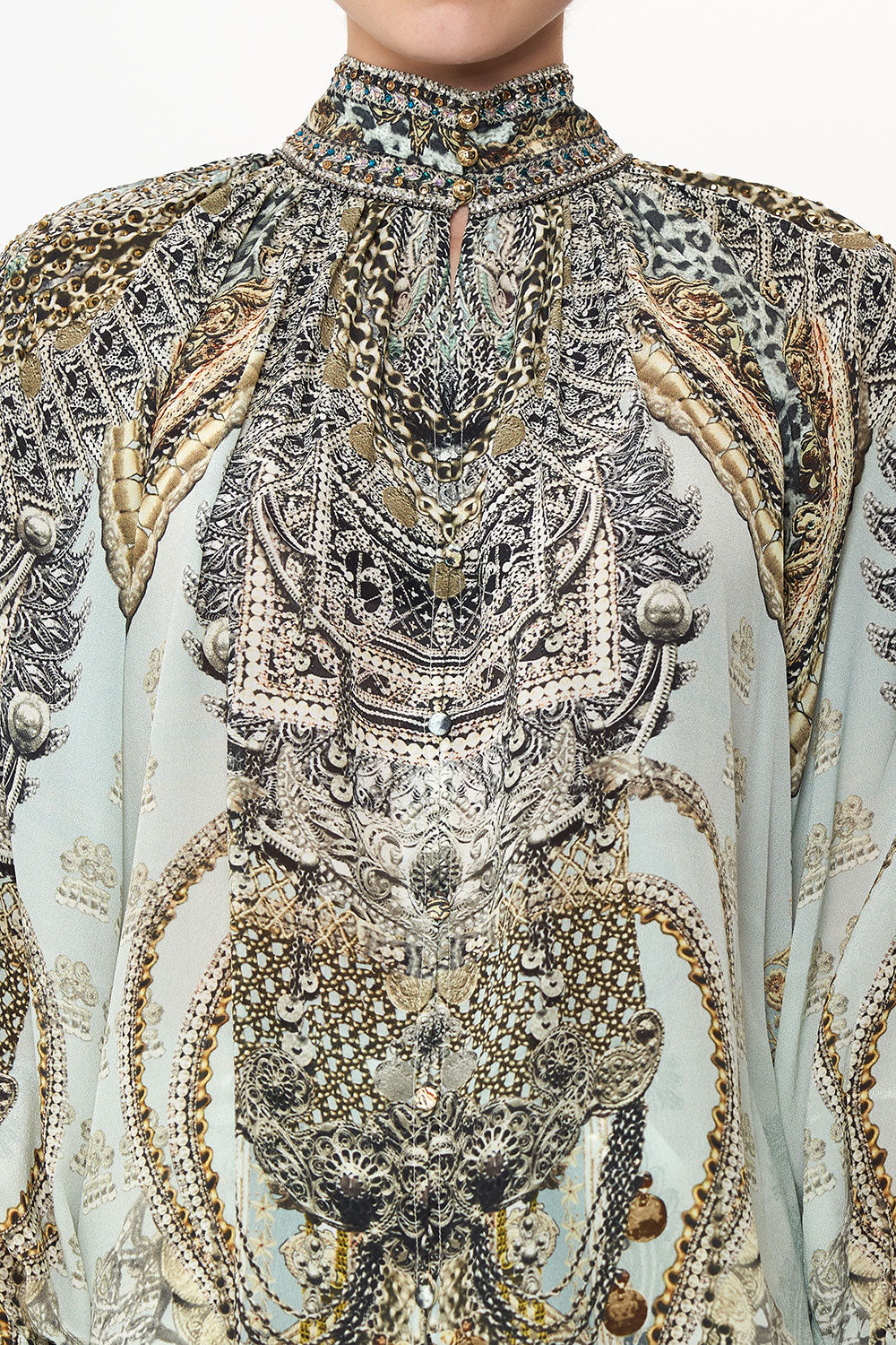 RAGLAN BUTTON UP SHIRT FREE ESPIRITU