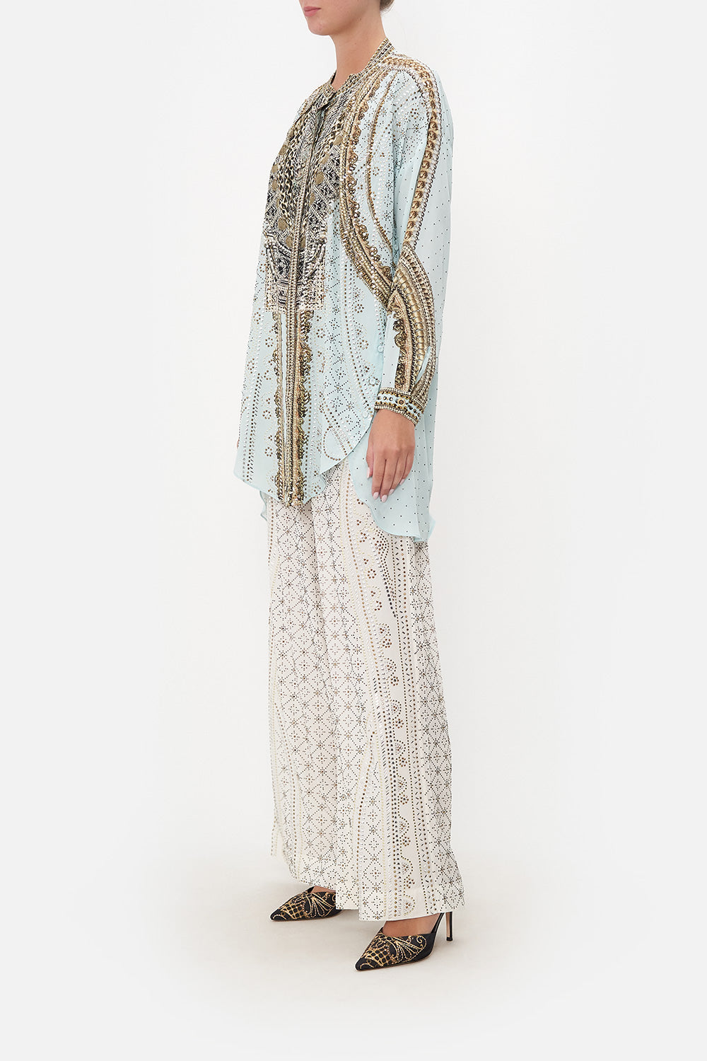 SHIRT WITH SIDE BUTTONS LUXE ESPIRITU