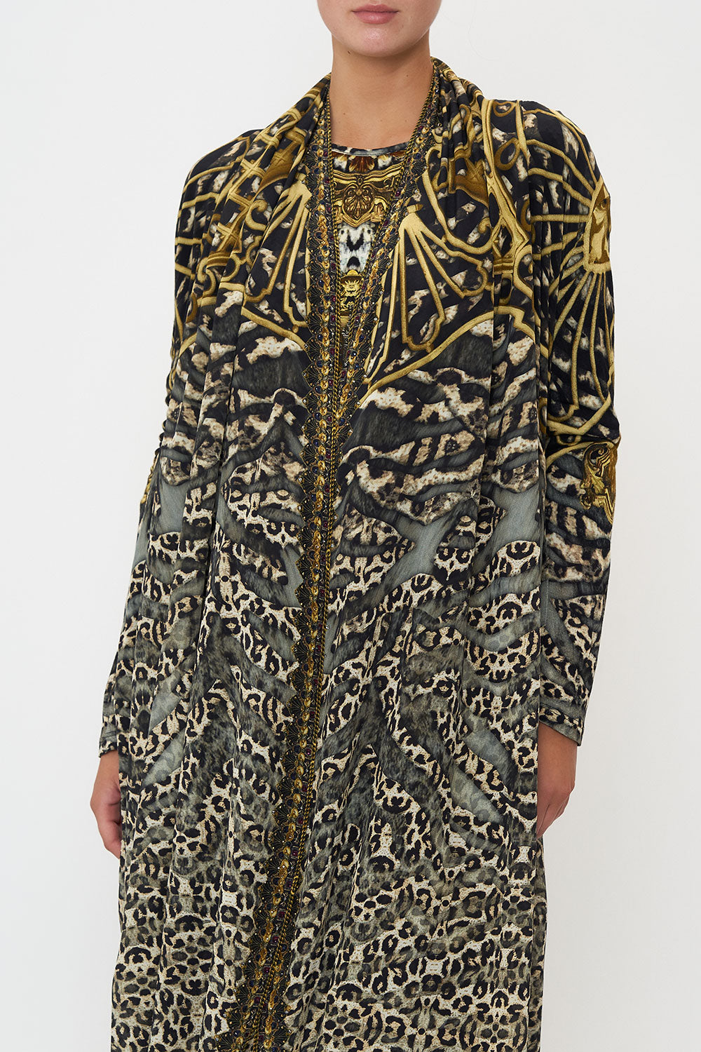 LONG CASUAL JACKET WITH POCKETS ARMADA