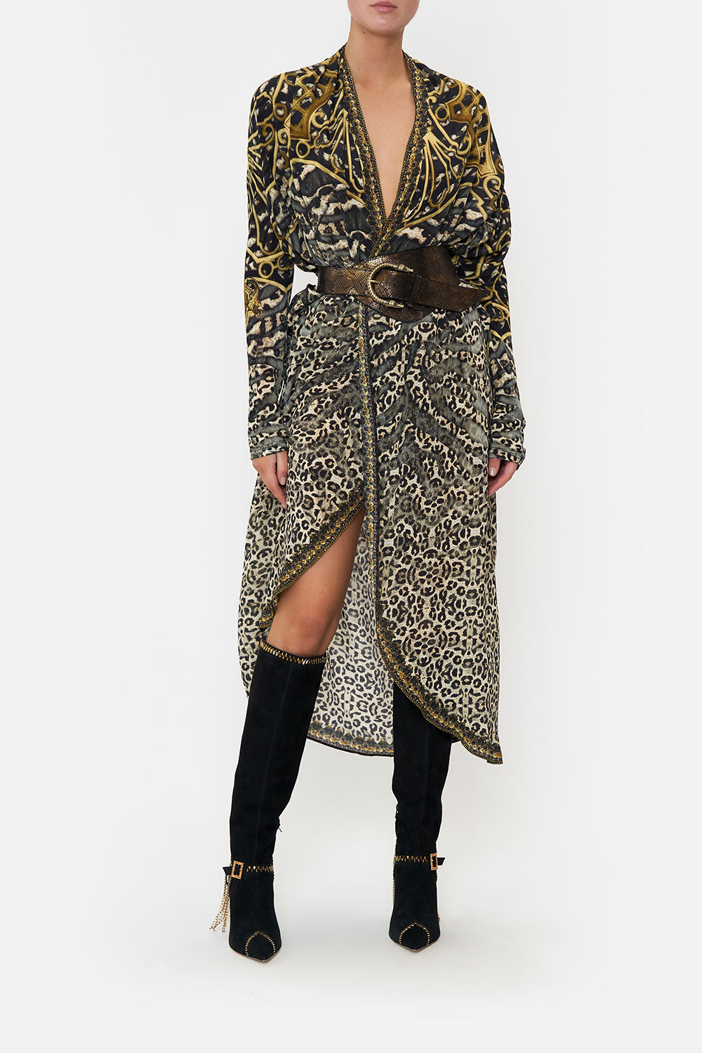 LONG CASUAL JACKET WITH POCKETS ARMADA