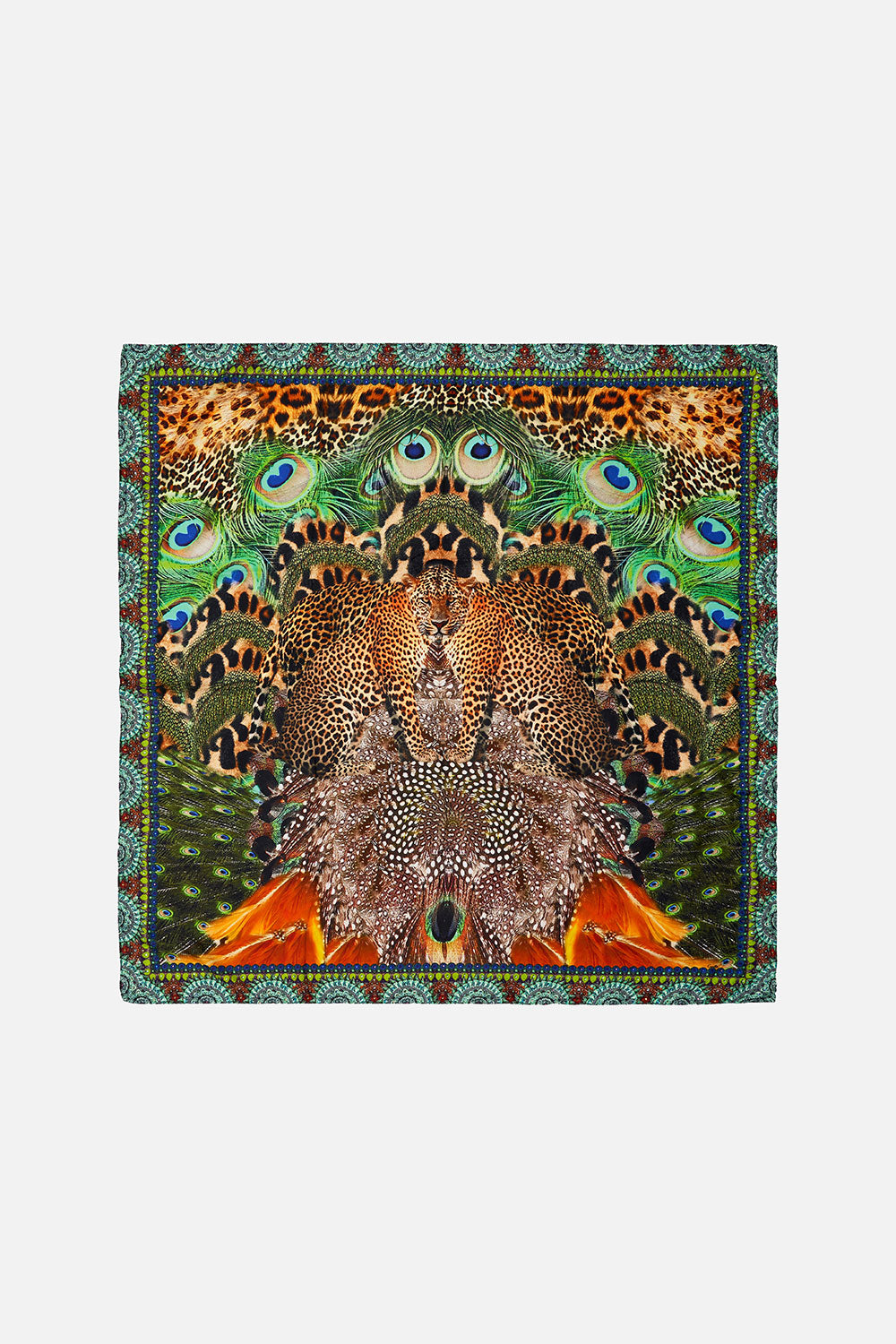 LARGE SQUARE SCARF SURREALIST XANADU