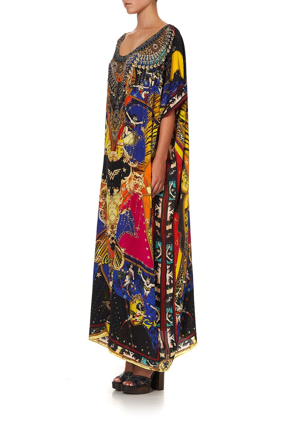 ROUND NECK KAFTAN WONDER WOMAN