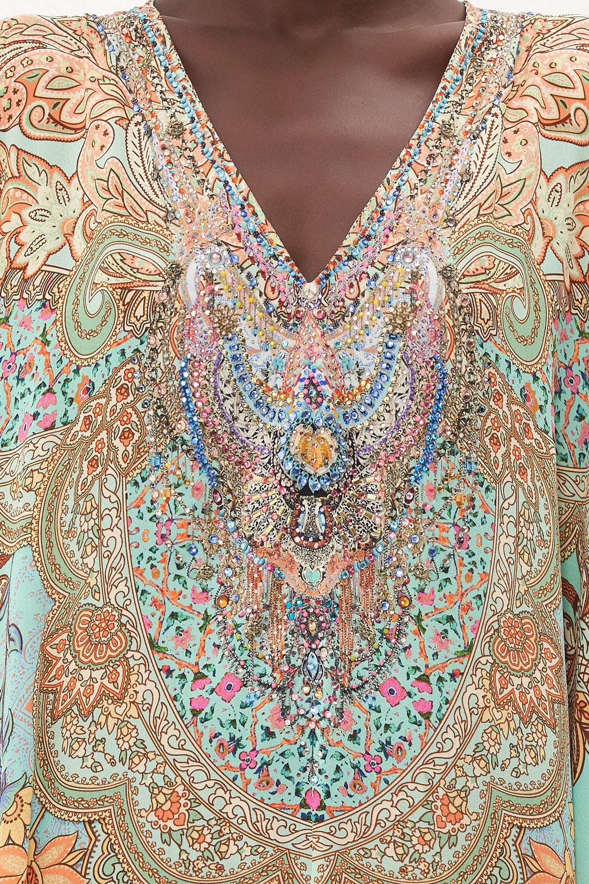 SLIM FIT KAFTAN WITH SPLIT MAKE LOVE NOT WAR