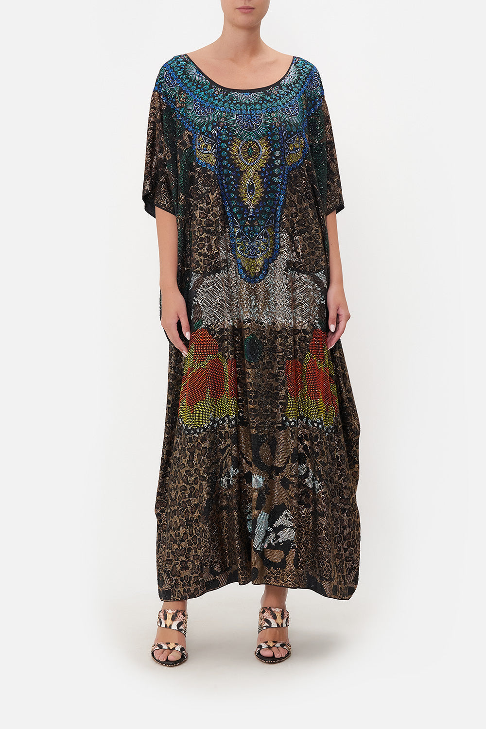 ROUND NECK KAFTAN SURREALIST XANADU