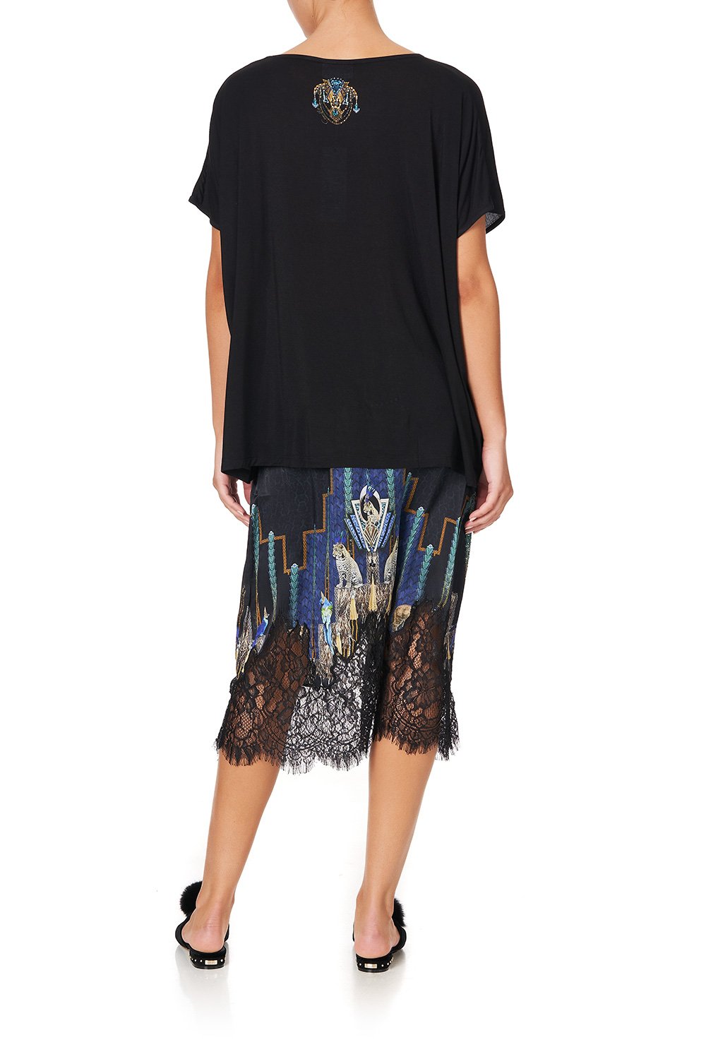 LOOSE FIT ROUND NECK TEE DRIPPING IN DECO