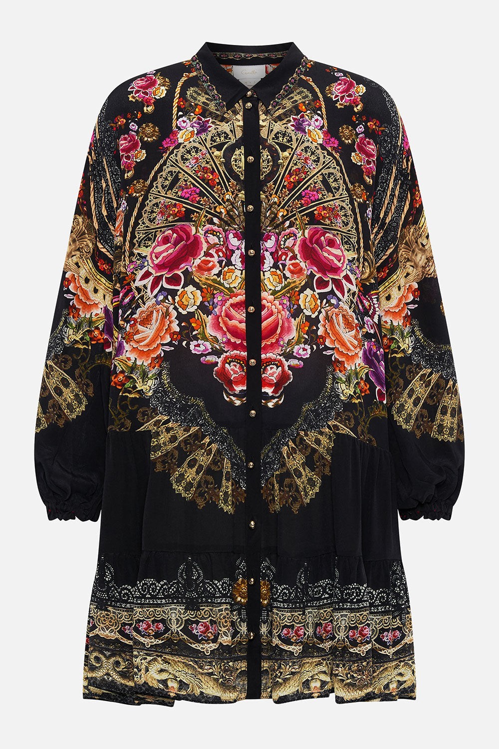 TIERED SHIRT DRESS DANCE WITH DUENDE