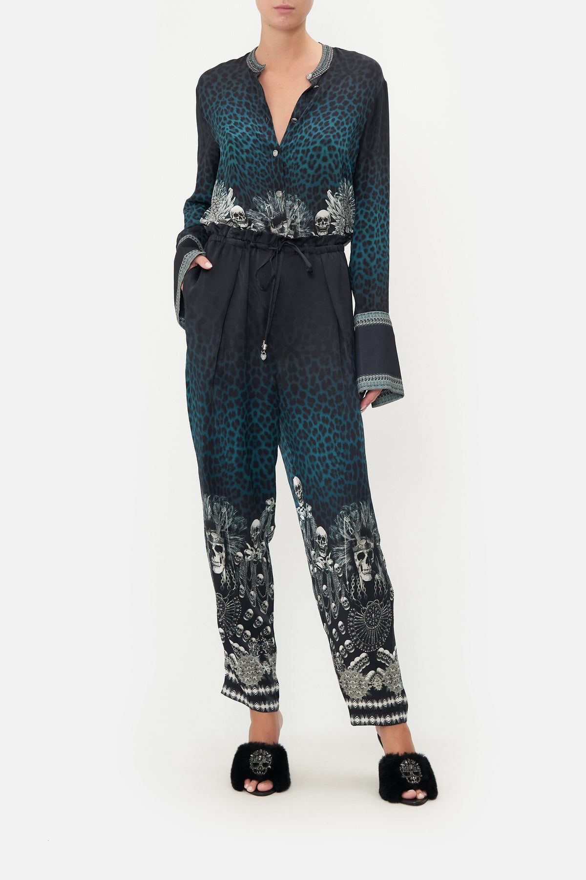 TUCK FRONT HAREM PANT ANIMAL ANARCHY